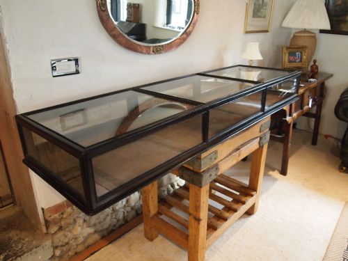 Display Case Victorian Wood and Glass Jewellery or Haberdashery Display C1880