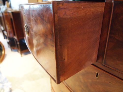 fig 3. Chest of drawers Bowfront Early Victorian figured Mahogany c1840