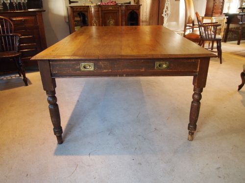fig 1. Table Victorian Oak Farmhouse table c1880
