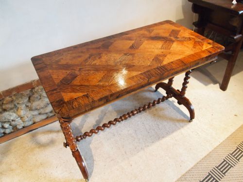 fig 2. Table console side sofa or centre table Rosewood, Amboyna Victorian c1870