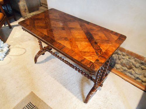 fig 3. Table console side sofa or centre table Rosewood, Amboyna Victorian c1870
