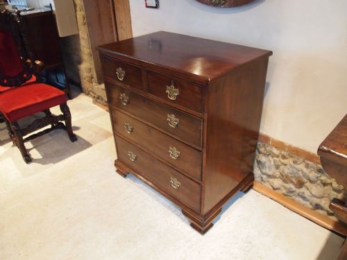 Chest of Drawers George III Mahogany C1780 Small Size 33 Inches Wide