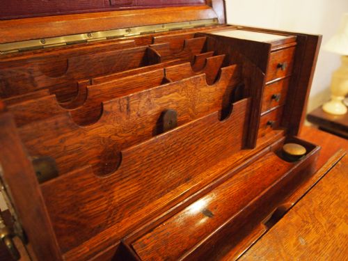 fig 2. Box Chest Correspondence stationary box Victorian Oak c1880
