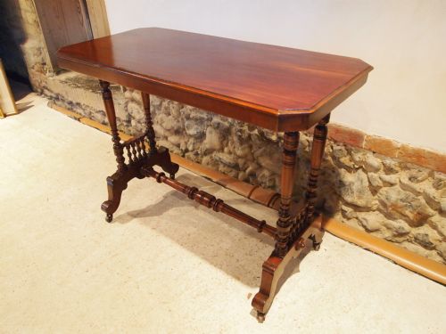 fig 1. Table hall lamp or sofa table Victorian Mahogany c1870
