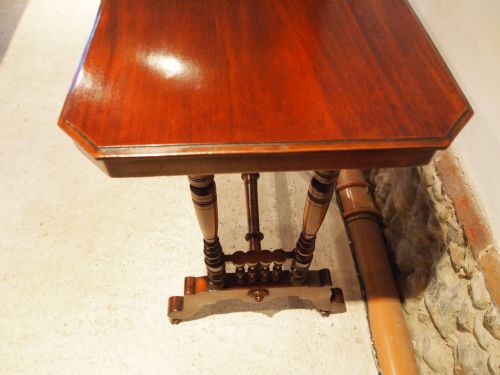 fig 2. Table hall lamp or sofa table Victorian Mahogany c1870