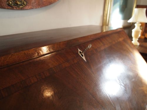 fig 2. Bureau George III flame Mahogany c1800 36 inches wide