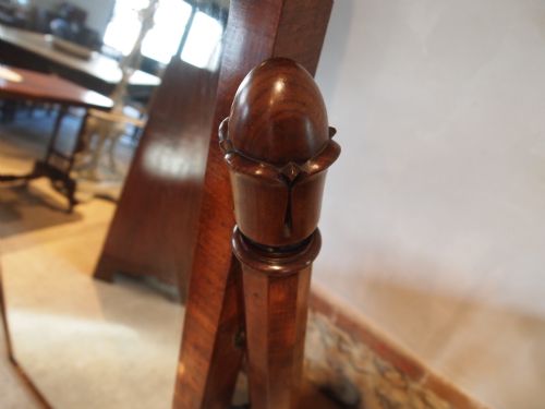 fig 1. Mirror full length Cheval mirror William IV Mahogany c1830