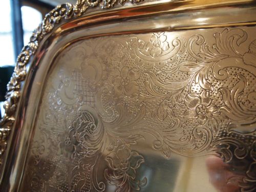 fig 3. Tray Victorian presented to Mrs Henry Palmer from East Howle Colliery 1896 SP