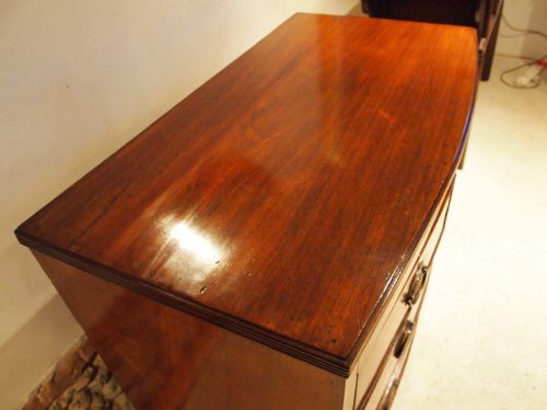 fig 2. Chest of drawers George III Mahogany bow front small size 35 inches wide c1800
