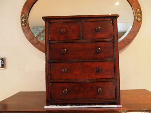Chest of Drawers George III Mahogany Apprentice Piece Miniature C1790