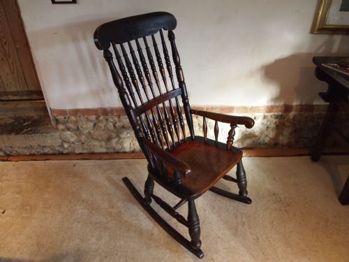 Chair Rocking Chair Victorian John Shadford Caistor Lincolnshire Rocker C1850