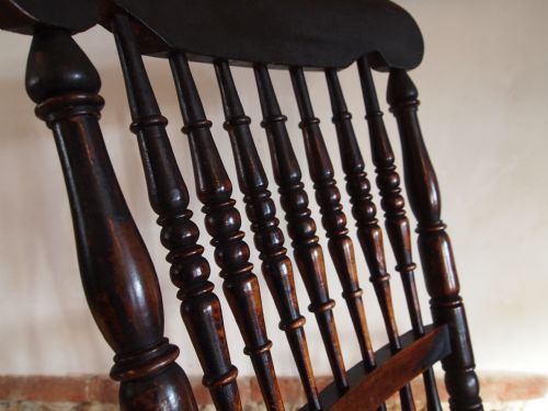 fig 3. Chair rocking chair Victorian John Shadford Caistor Lincolnshire rocker c1850