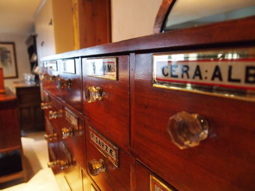 fig 1. Chest of drawers apothecary chest Mahogany c1870