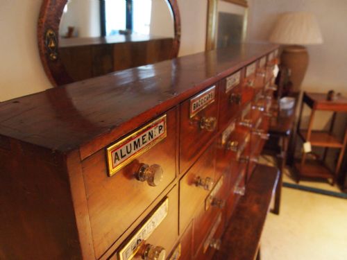 fig 2. Chest of drawers apothecary chest Mahogany c1870