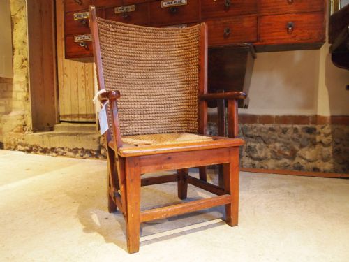 fig 1. Chair Liberty rare child's Stronza Orkney armchair c1900