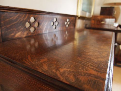 fig 1. Table hall or side table Arts and crafts Oak c1900