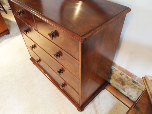 fig 2. Chest of Drawers Early Victorian Figured Mahogany c1840