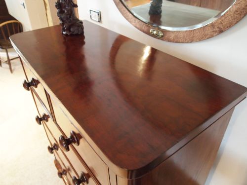 fig 2. Chest of drawers Victorian figured Mahogany c1870