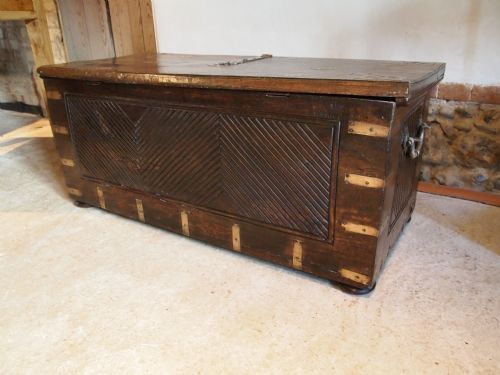 fig 3. Chest coffer Blanket box coffee table Anglo Indian Teak c1820