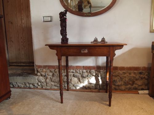 fig 2. Table writing table desk Arts and Crafts Walnut c1900 Robertson and Colman Norw