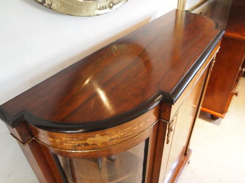 fig 1. Credenza sideboard chiffonier display cabinet Victorian Rosewood fine c1870