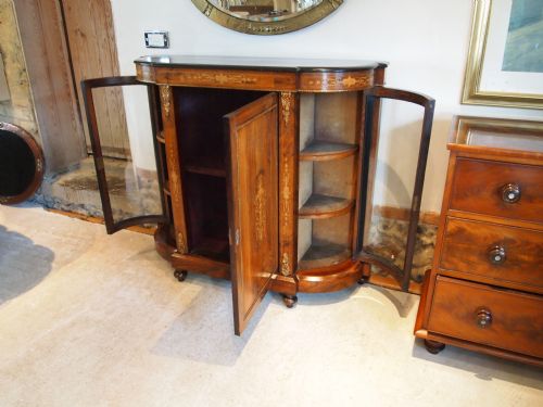 fig 2. Credenza sideboard chiffonier display cabinet Victorian Rosewood fine c1870