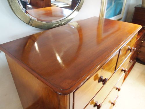 fig 1. Chest of drawers Victorian Mahogany fine quality c1860