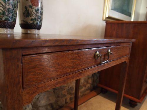 fig 1. Table Lowboy George IV Oak c1820