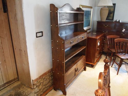 fig 1. Bookcase Arts and Crafts Oak c1900