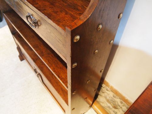 fig 3. Bookcase Arts and Crafts Oak c1900