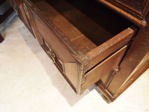 fig 2. Chest of drawers a rare small Charles II Oak chest c1680  31 inches wide