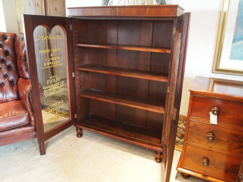 fig 2. Bookcase haberdashery shop display cabinet apothecary Victorian Mahogany c1860