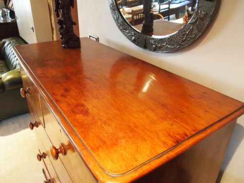 fig 2. Chest of drawers Victorian Burr and figured Walnut c1860