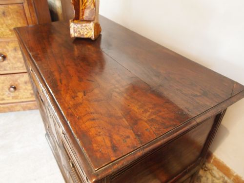 fig 2. Chest of drawers Oak Queen Anne compact size c1700