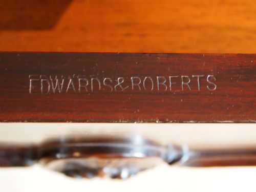 fig 2. Table card or games table Edwards and Roberts Victorian Mahogany c1890