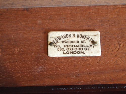 fig 3. Table card or games table Edwards and Roberts Victorian Mahogany c1890