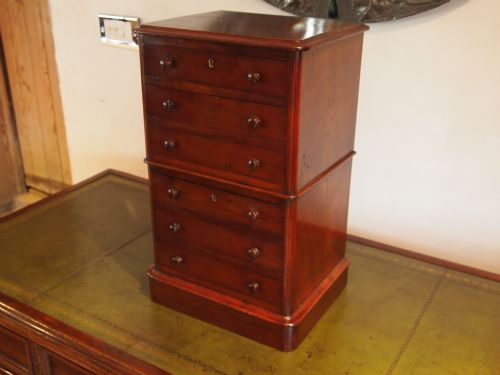 Chest of Drawers Rare Collectors Apprentice Miniature Victorian Mahogany C1890