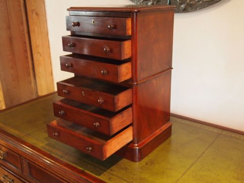 fig 1. Chest of Drawers rare collectors apprentice Miniature Victorian Mahogany c1890