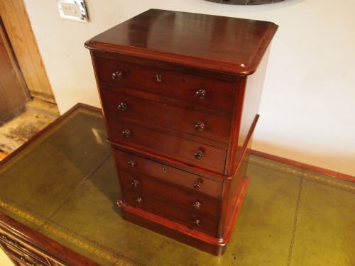 fig 3. Chest of Drawers rare collectors apprentice Miniature Victorian Mahogany c1890