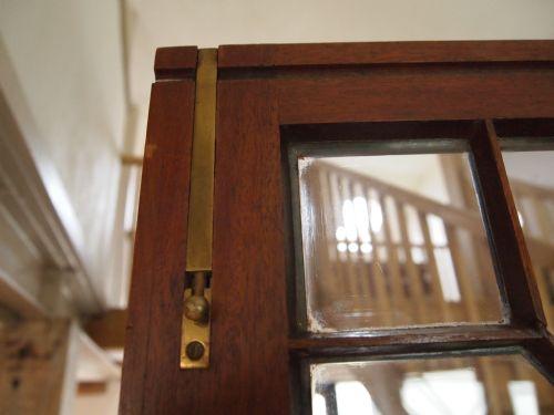 fig 2. Bookcase Victorian Mahogany Bramah locks fine quality c1890