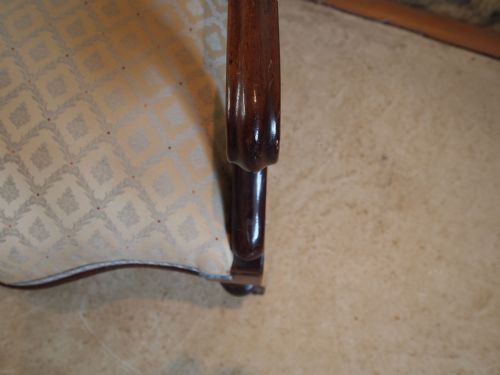 fig 3. Chair Victorian Mahogany spoon back armchair c1880