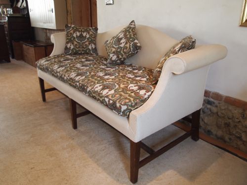 Sofa Settee Humpback Edwardian Beautiful Upholstery C1910