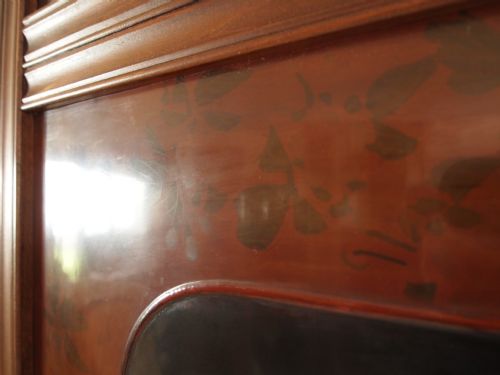 fig 1. Screen room divider stand Japanese Lacquer screen Meji period c1900