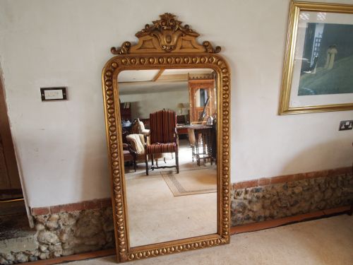Mirror Victorian Gilt Framed Carved Beech Mirror C1880