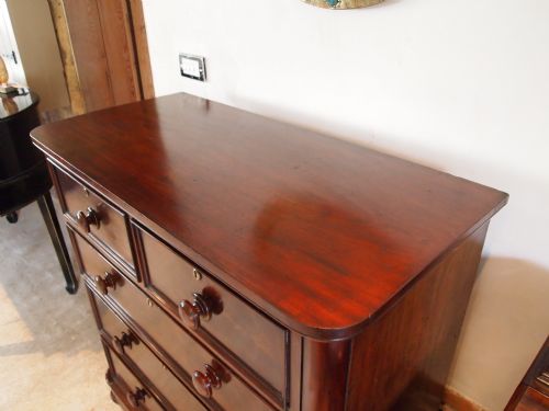 fig 2. Chest of drawers fine quality Victorian Mahogany c1860