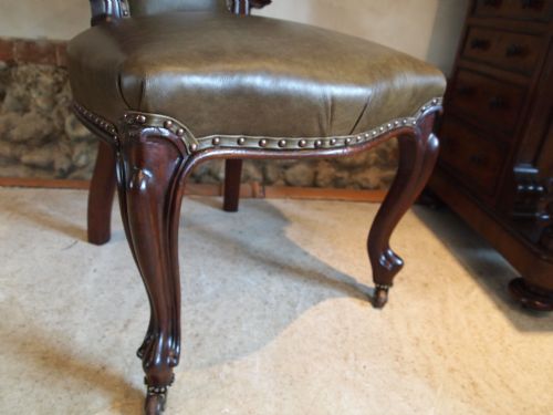 fig 2. Chair exceptional William IV Mahogany and leather desk chair c1830