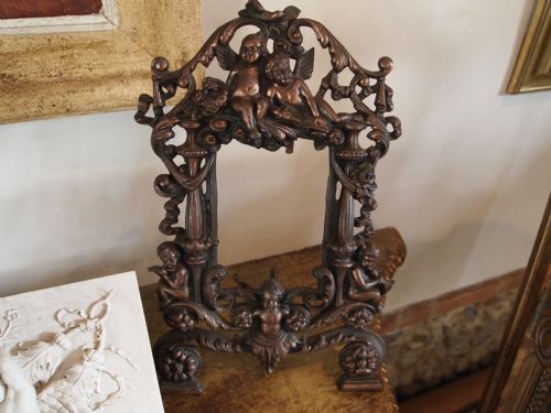 fig 1. Picture frames pair of picture frames Victorian cast Rd numbered for 1886