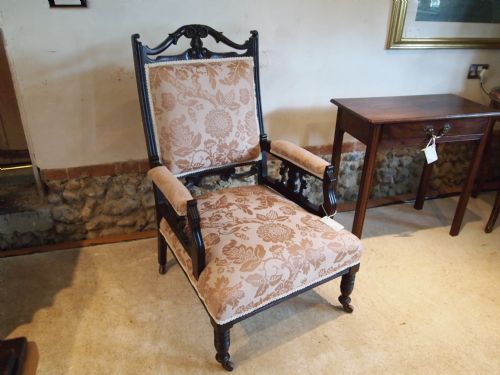 Chair Victorian Upholstered Armchair C1880