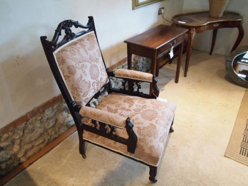 fig 1. Chair Victorian upholstered armchair c1880