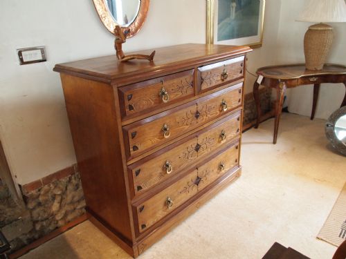 Chest of Drawers Arts and Crafts Victorian Ash C1895